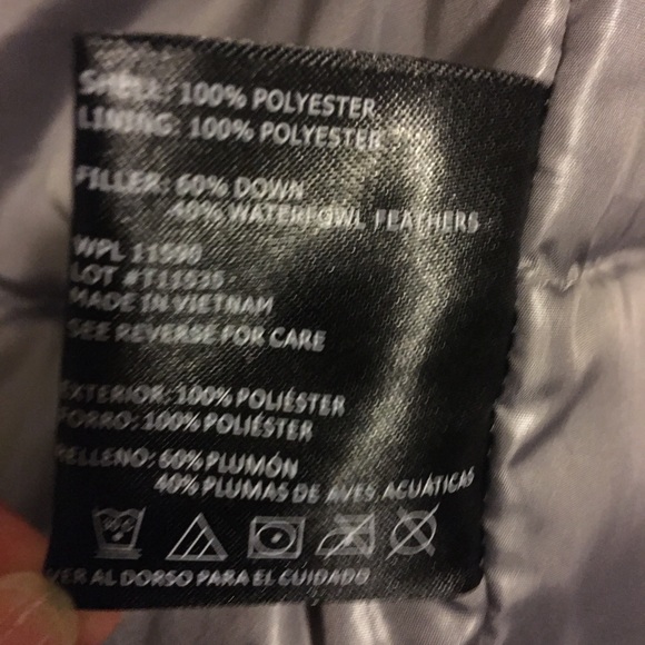 Weatherproof new down puffer white large zippers - Picture 7 of 12